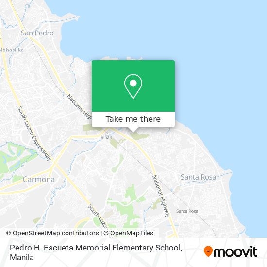 Pedro H. Escueta Memorial Elementary School map