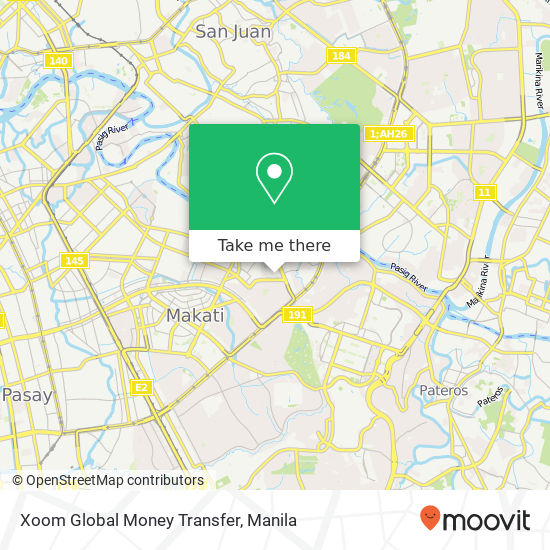 Xoom Global Money Transfer map