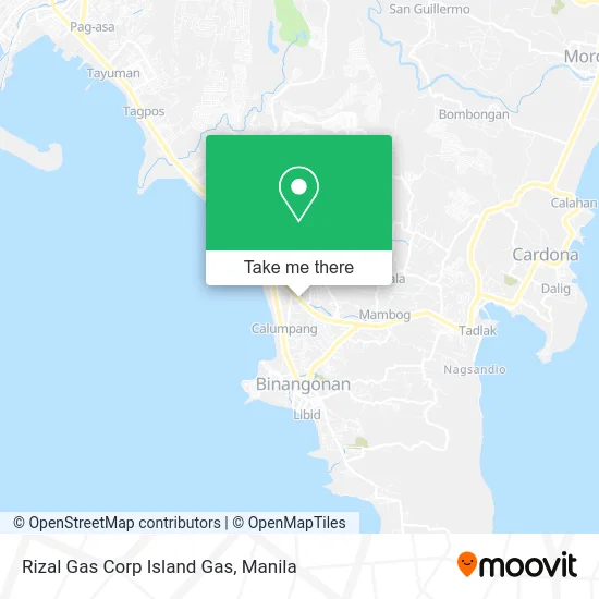 Rizal Gas Corp Island Gas map