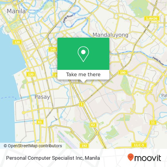 Personal Computer Specialist Inc map