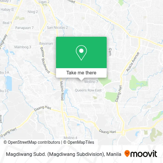 Magdiwang Subd. (Magdiwang Subdivision) map