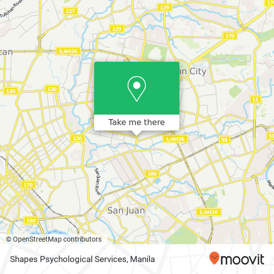 Shapes Psychological Services map