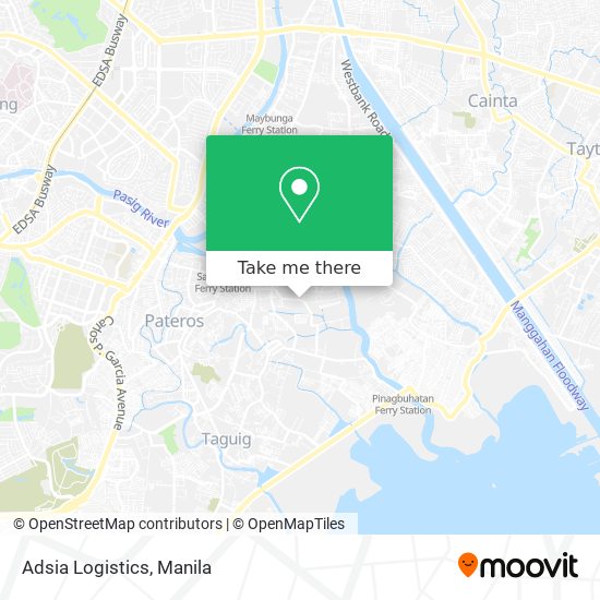 Adsia Logistics map