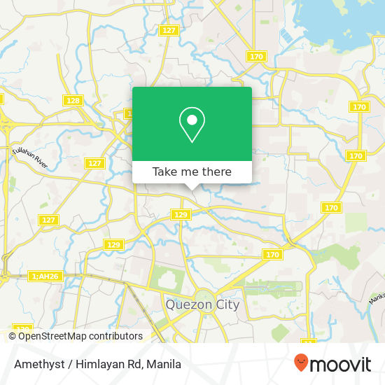 Amethyst / Himlayan Rd map