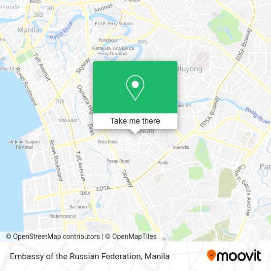 Embassy of the Russian Federation map