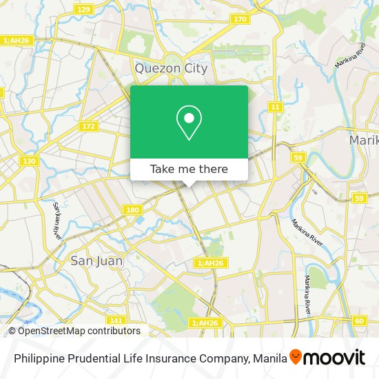 Philippine Prudential Life Insurance Company map