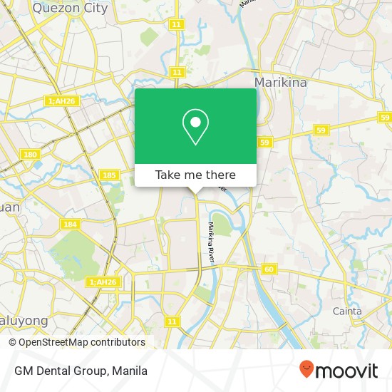 GM Dental Group map