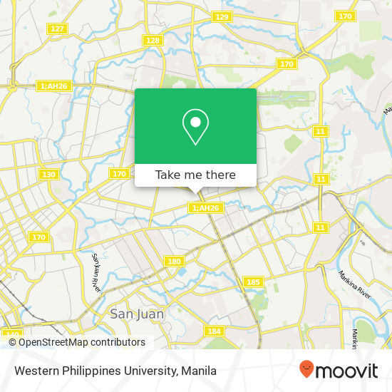 Western Philippines University map