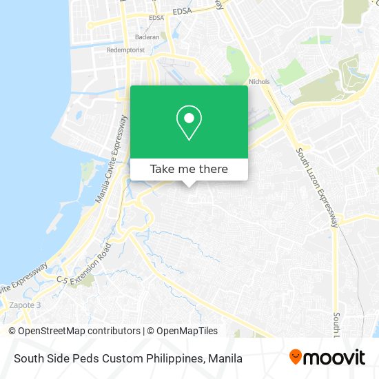 South Side Peds Custom Philippines map