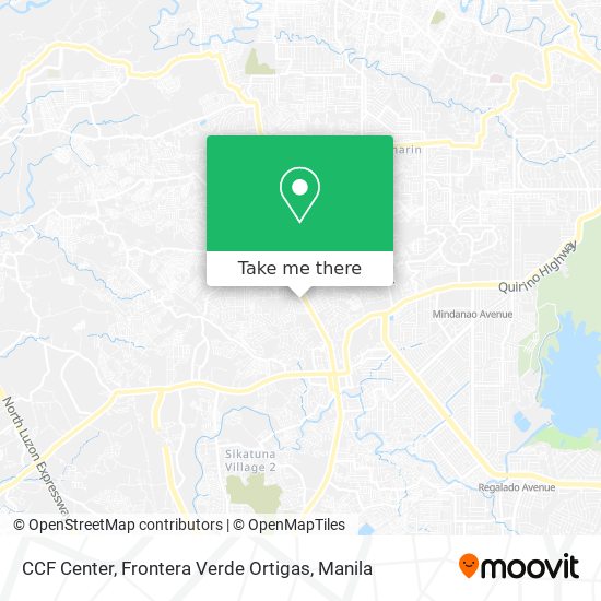 CCF Center, Frontera Verde Ortigas map