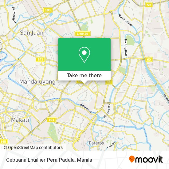 Cebuana Lhuillier Pera Padala map