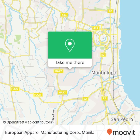 European Apparel Manufacturing Corp. map