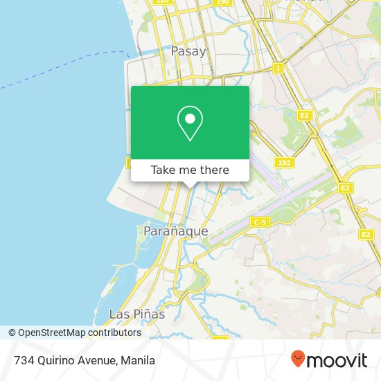 734 Quirino Avenue map