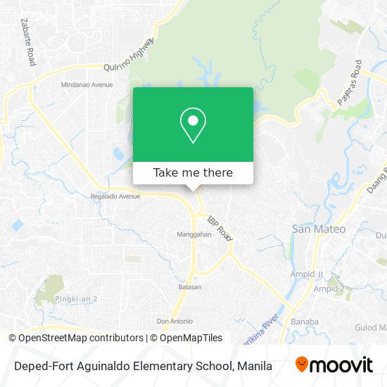 Deped-Fort Aguinaldo Elementary School map