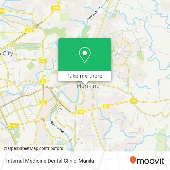 Internal Medicine Dental Clinic map