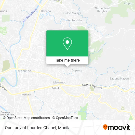 Our Lady of Lourdes Chapel map