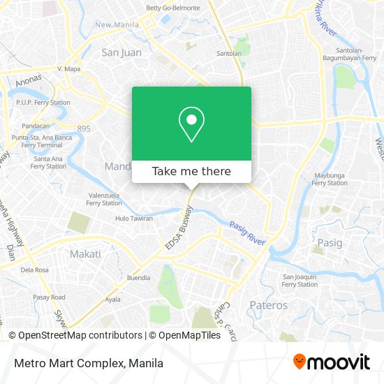 Metro Mart Complex map