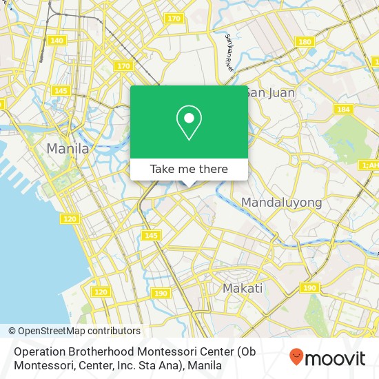 Operation Brotherhood Montessori Center (Ob Montessori, Center, Inc. Sta Ana) map