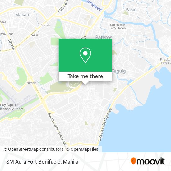SM Aura Fort Bonifacio map