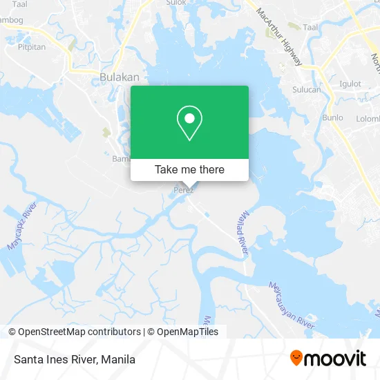 Santa Ines River map