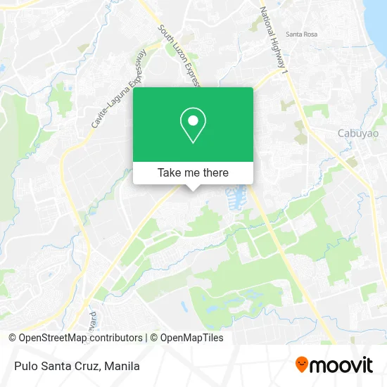 Pulo Santa Cruz map