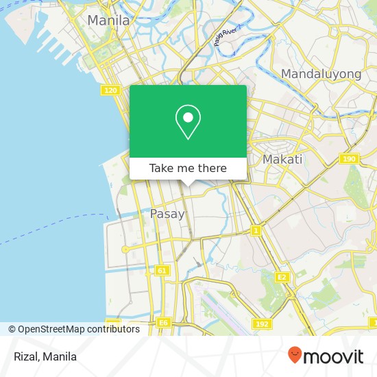Rizal map