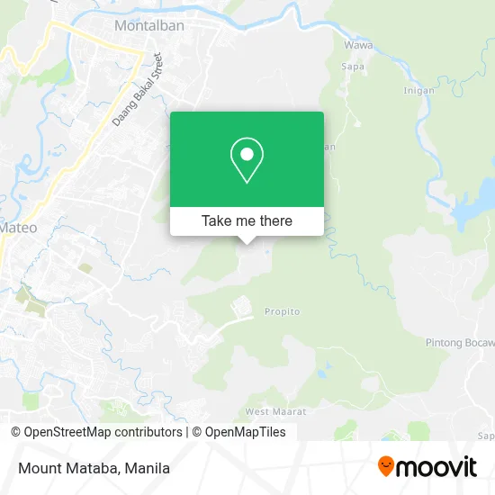 Mount Mataba map