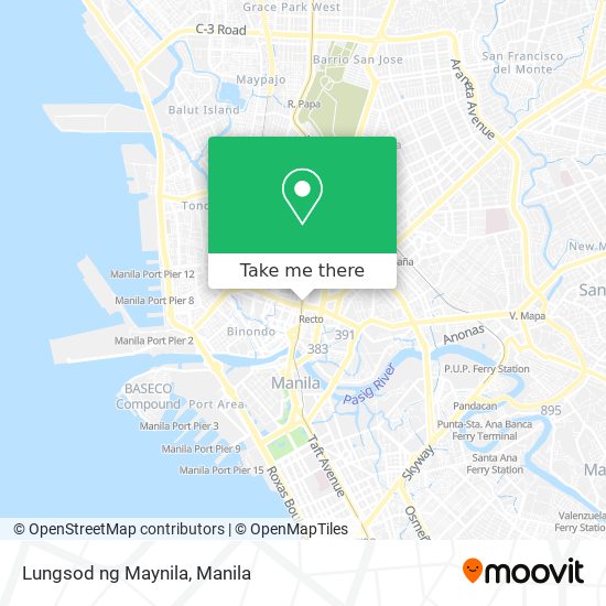 Lungsod ng Maynila map