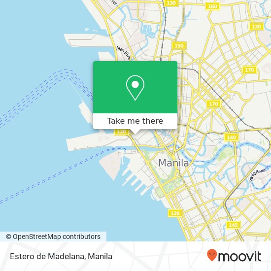 Estero de Madelana map