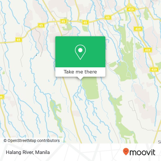 Halang River map