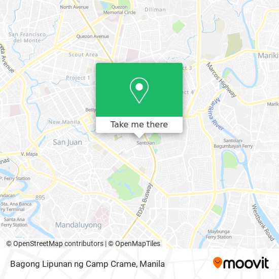 Bagong Lipunan ng Camp Crame map