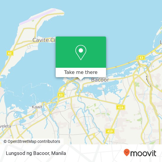 Lungsod ng Bacoor map