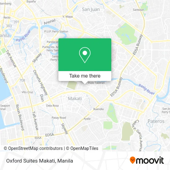 Oxford Suites Makati map