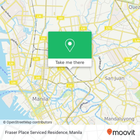 Fraser Place Serviced Residence map