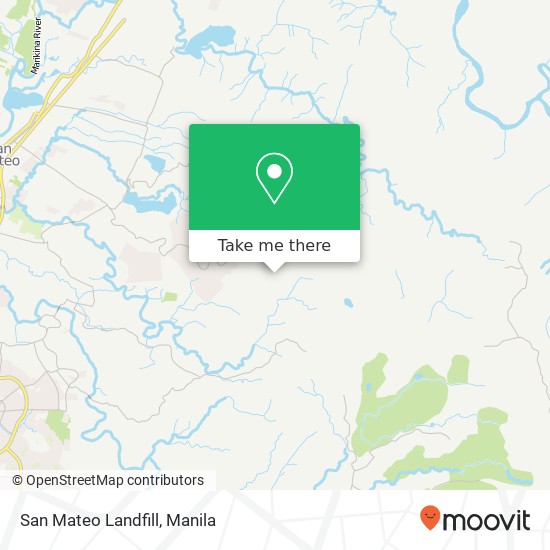 San Mateo Landfill map