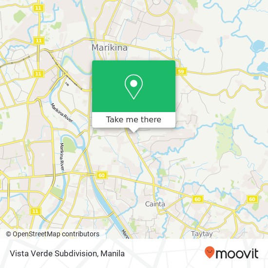 Vista Verde Subdivision map