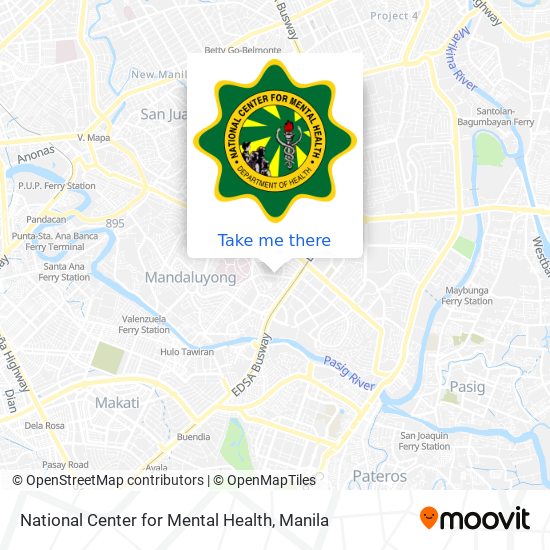 National Center for Mental Health map