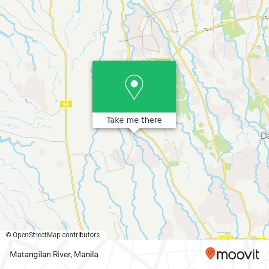 Matangilan River map