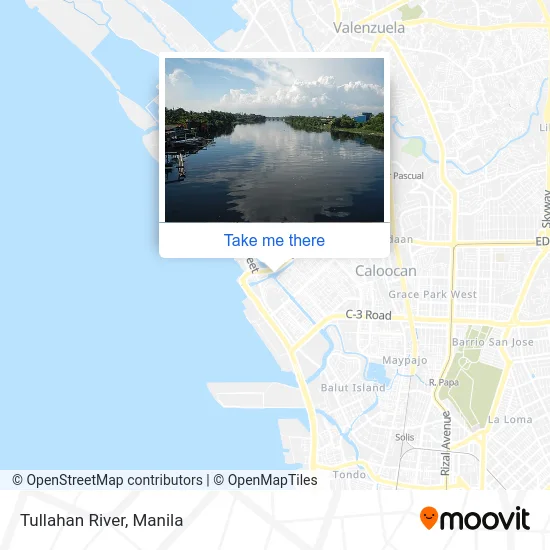 Tullahan River map