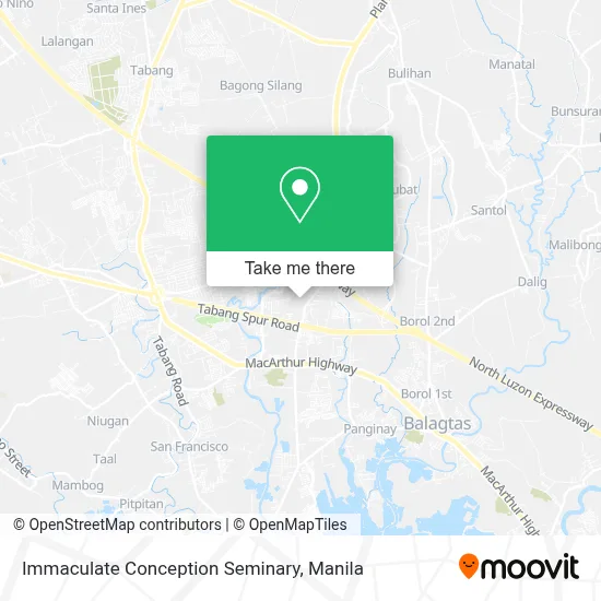 Immaculate Conception Seminary map
