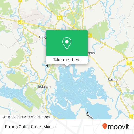 Pulong Gubat Creek map