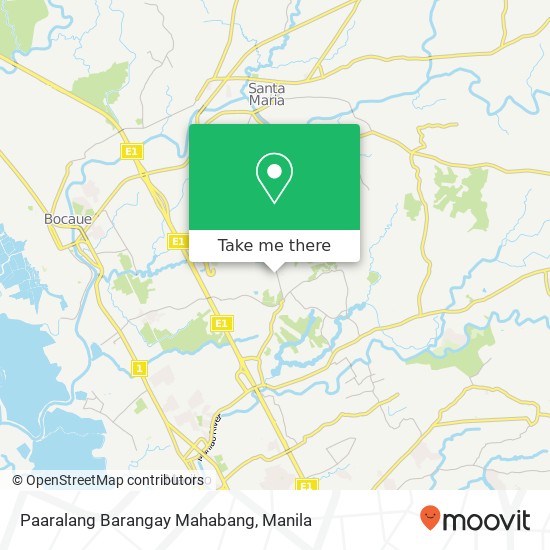 Paaralang Barangay Mahabang map