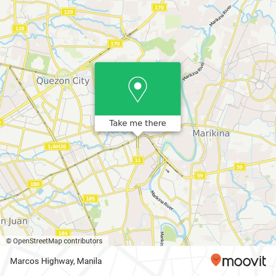 Marcos Highway map