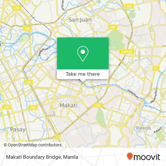 Makati Boundary Bridge map
