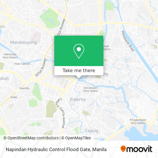 Napindan Hydraulic Control Flood Gate map