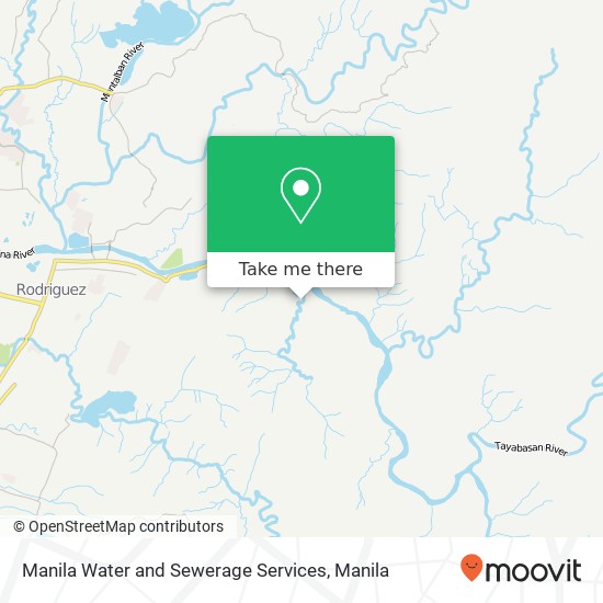 Manila Water and Sewerage Services map
