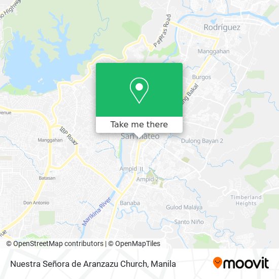 Nuestra Señora de Aranzazu Church map