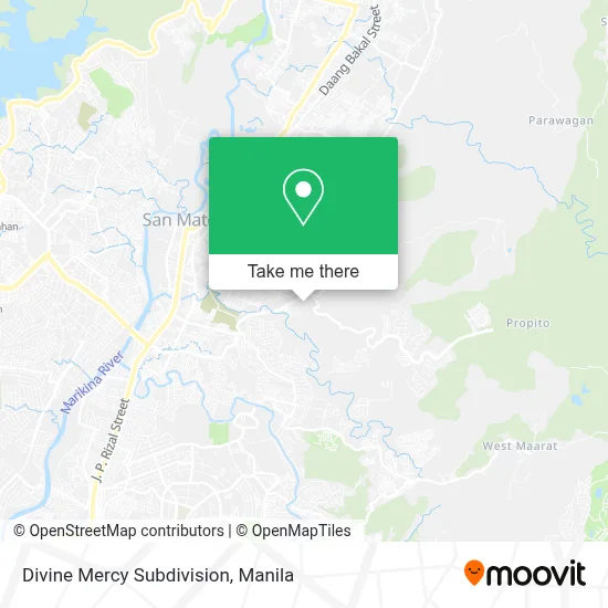 Divine Mercy Subdivision map