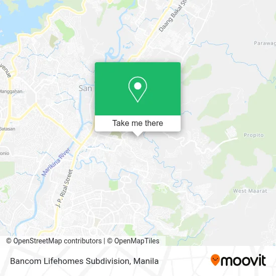 Bancom Lifehomes Subdivision map