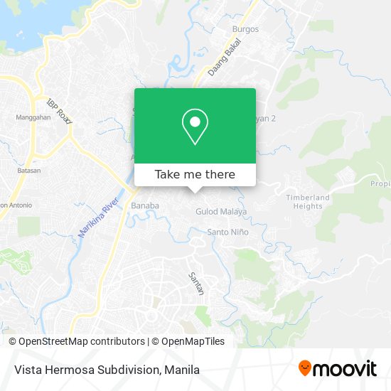 Vista Hermosa Subdivision map